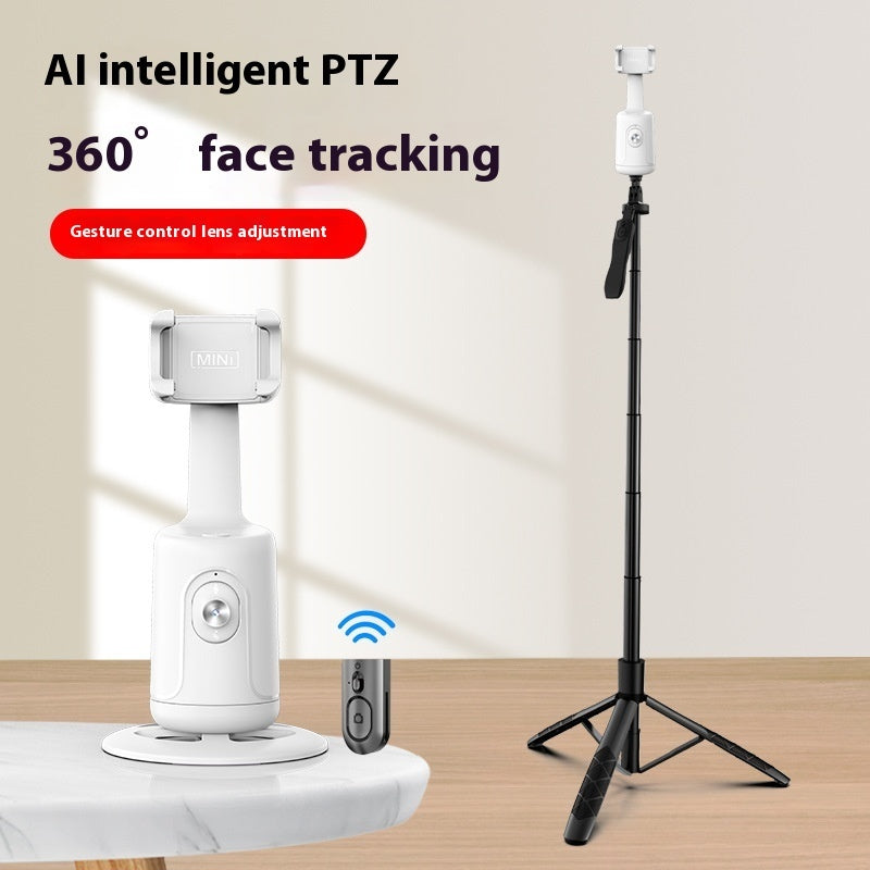 360° Auto Tracking Smart Phone Holder – AI Face Tracking & Gesture Control