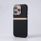 Corrugated Magnetic Leather Phone Case