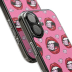 iPhone 17 phone Case - Diamond Bite Glam Pop Art Style Impact-Resistant Cover