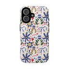 Floral Tough Magnetic Phone Case, Durable Phone Cover, Stylish Phone Accessory, magsafe, Vivid Floral Design