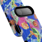 Boho Feather | Colorful Watercolor Pattern Protective Cover for iPhone, Free Spirit, Artistic, Bohemian, magsafe