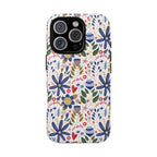 Floral Tough Magnetic Phone Case, Durable Phone Cover, Stylish Phone Accessory, magsafe, Vivid Floral Design