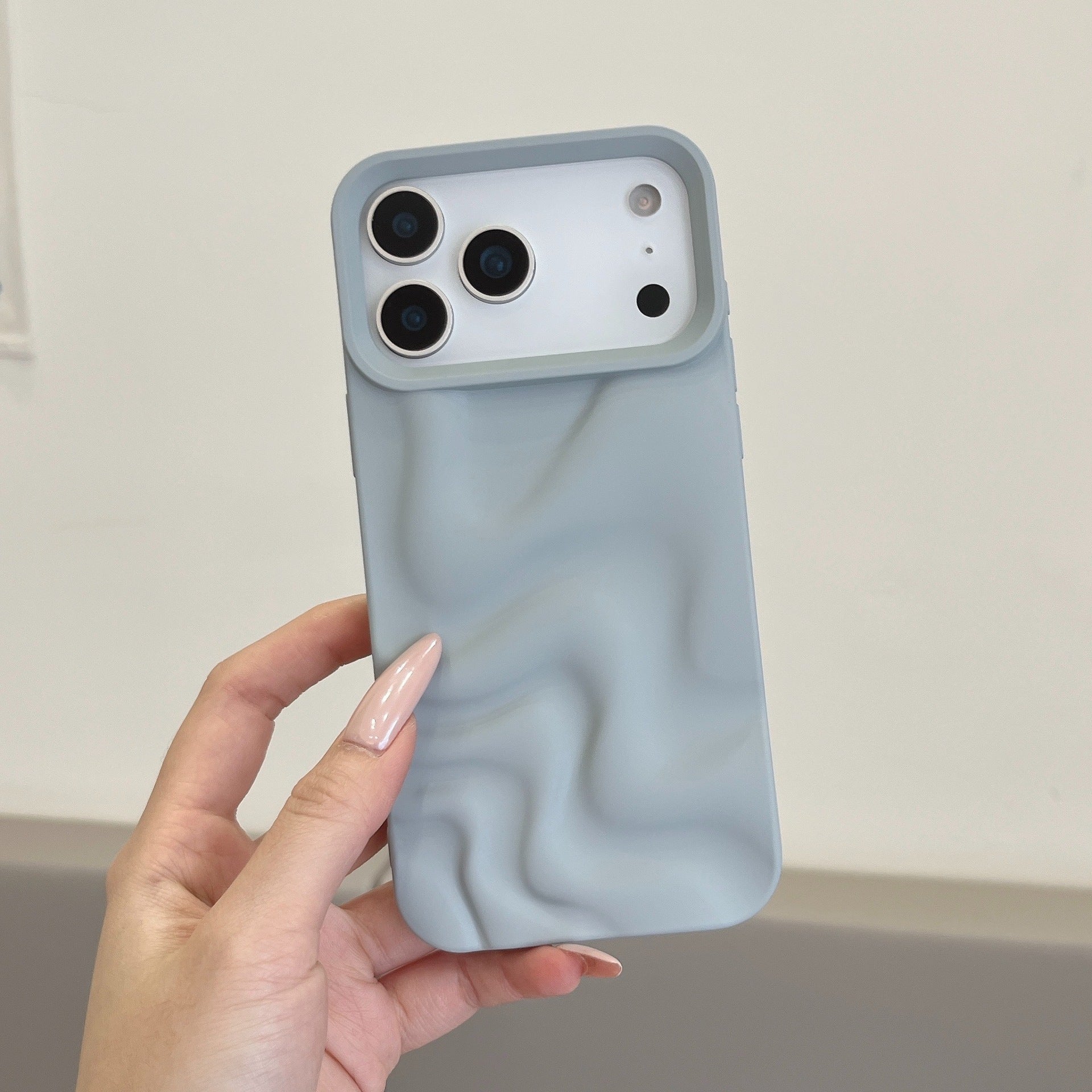 Frosted Water Ripple Soft Case – Minimal, Modern & Chic