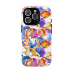 Watercolor Goldfish Phone Case - Vibrant Aquatic Art Design, Magsafe Compatible, Ocean-Inspired Accessory
