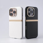 Corrugated Magnetic Leather Phone Case
