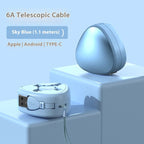 3-in-1 Telescopic Fast Charging Cable – Compact & Travel Friendly