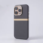 Corrugated Magnetic Leather Phone Case