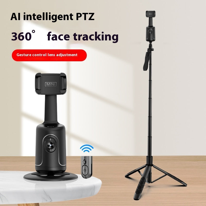 360° Auto Tracking Smart Phone Holder – AI Face Tracking & Gesture Control