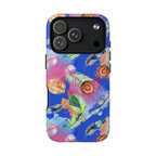 Boho Feather | Colorful Watercolor Pattern Protective Cover for iPhone, Free Spirit, Artistic, Bohemian, magsafe