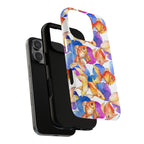 Watercolor Goldfish Phone Case - Vibrant Aquatic Art Design, Magsafe Compatible, Ocean-Inspired Accessory