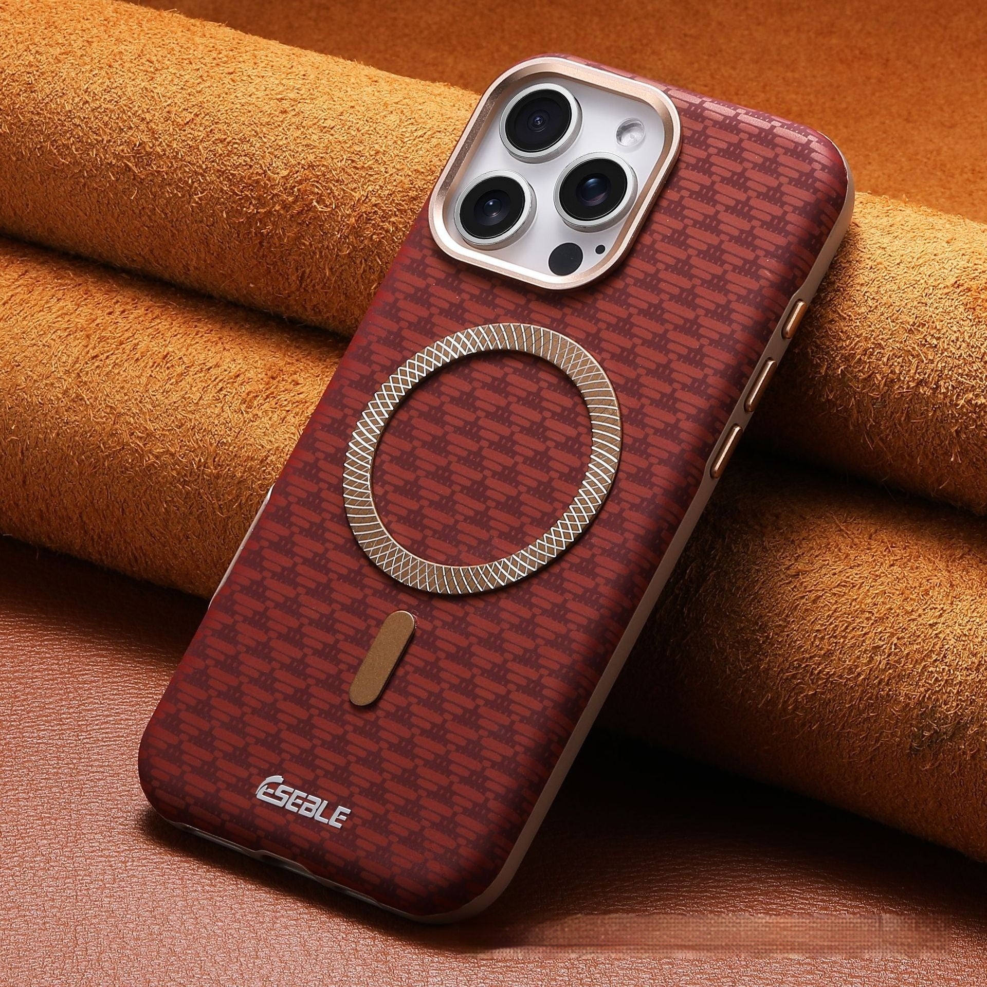 Luxury Leather Magnetic Phone Case – Classic Texture, Premium Protection