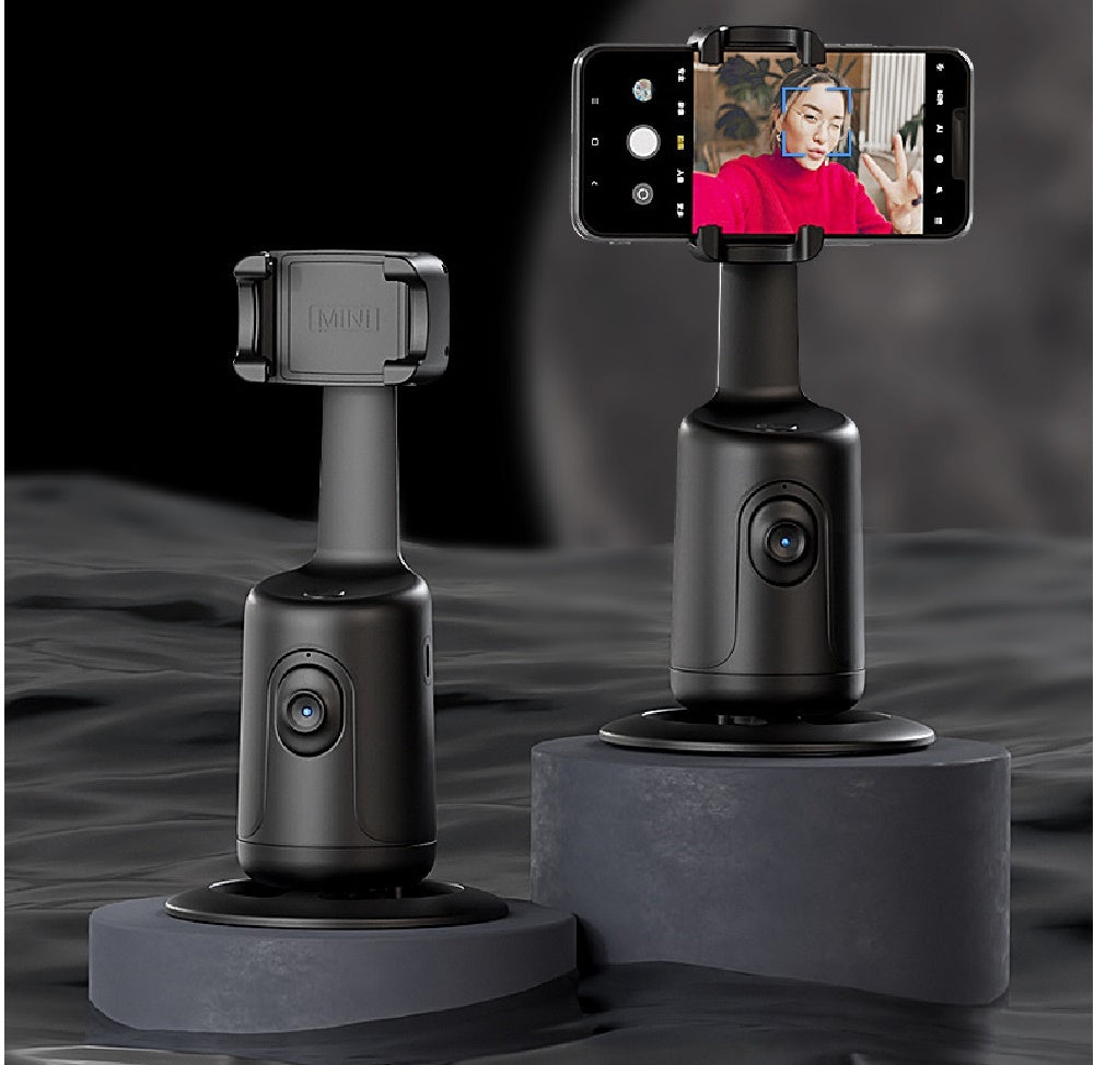 360° Auto Tracking Smart Phone Holder – AI Face Tracking & Gesture Control