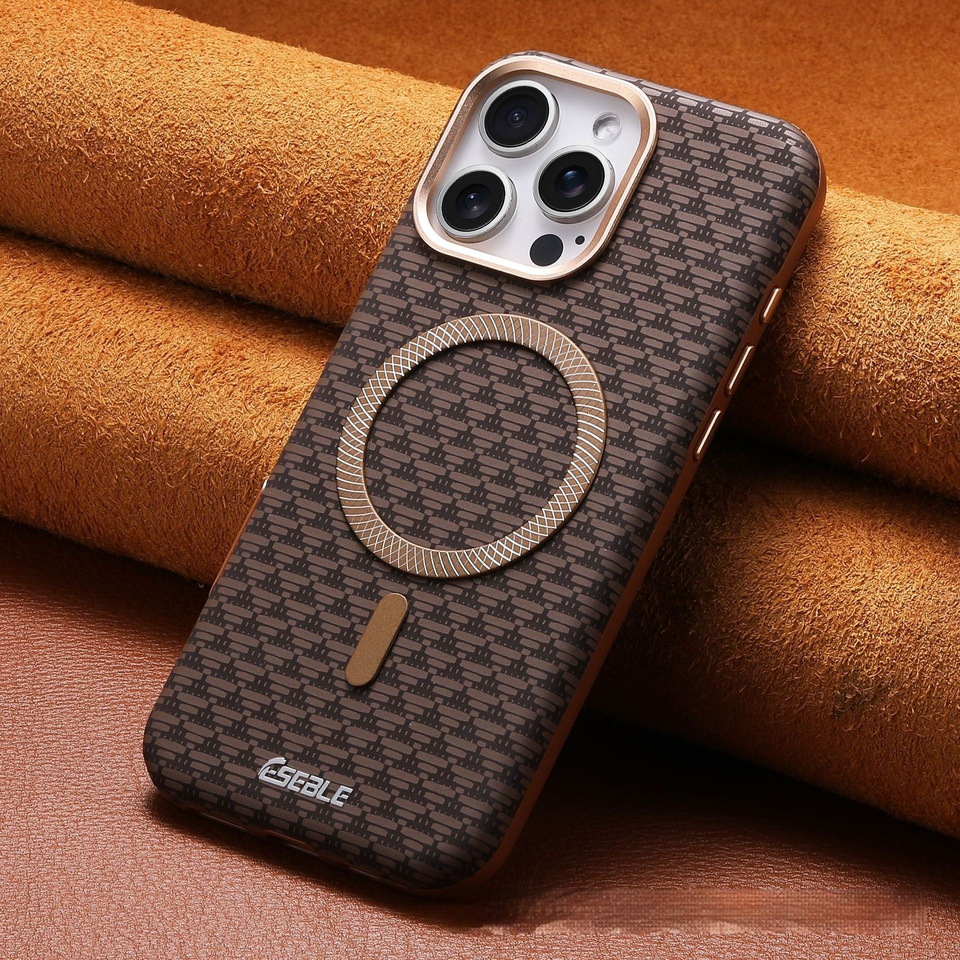 Luxury Leather Magnetic Phone Case – Classic Texture, Premium Protection