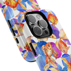 Watercolor Goldfish Phone Case - Vibrant Aquatic Art Design, Magsafe Compatible, Ocean-Inspired Accessory