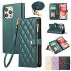 Diamond Chanel's Style Zipper Crossbody Phone Case