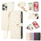 Diamond Chanel's Style Zipper Crossbody Phone Case