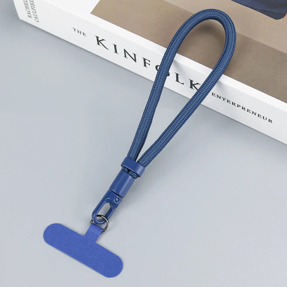 Adjustable Anti-Loss Phone Lanyard Strap – Self-Locking Design with Stainless Steel Clips | Universal Wrist &amp; Neck Rope
