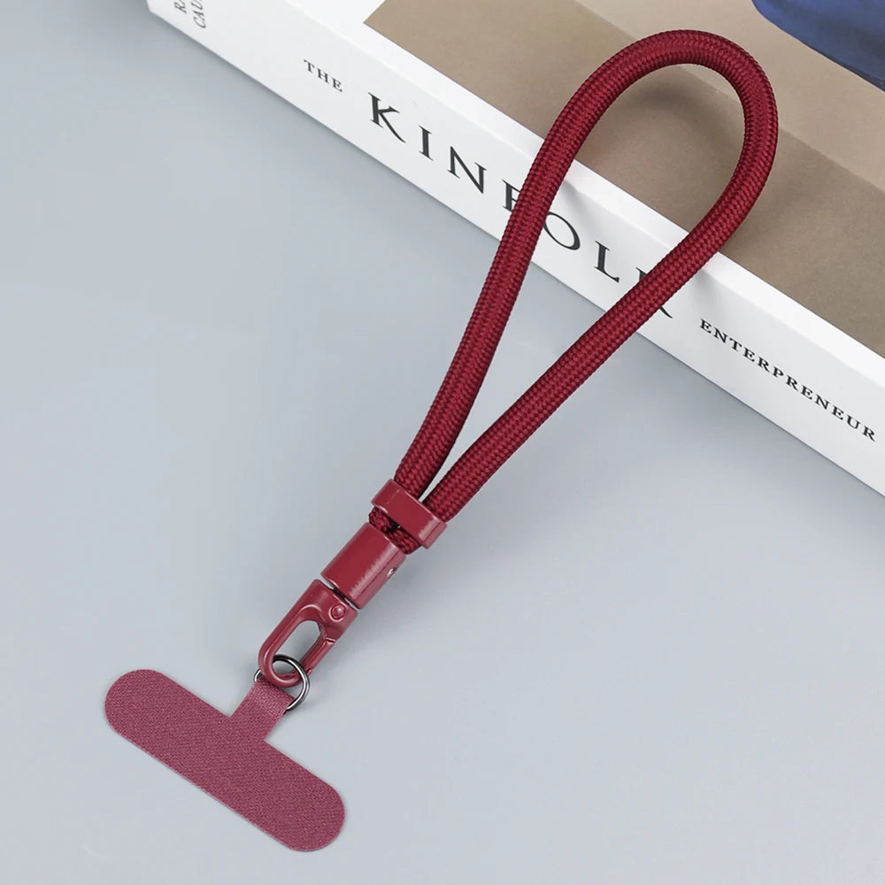 Adjustable Anti-Loss Phone Lanyard Strap – Self-Locking Design with Stainless Steel Clips | Universal Wrist &amp; Neck Rope