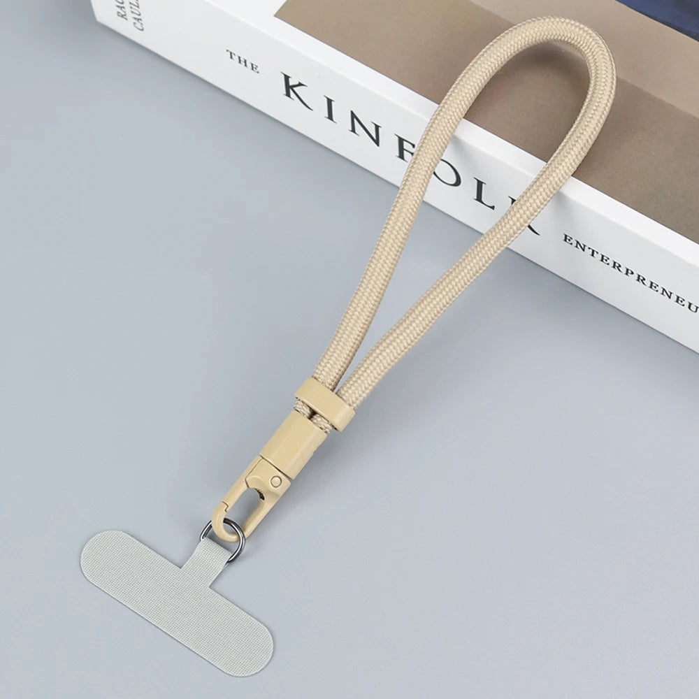 Adjustable Anti-Loss Phone Lanyard Strap – Self-Locking Design with Stainless Steel Clips | Universal Wrist &amp; Neck Rope