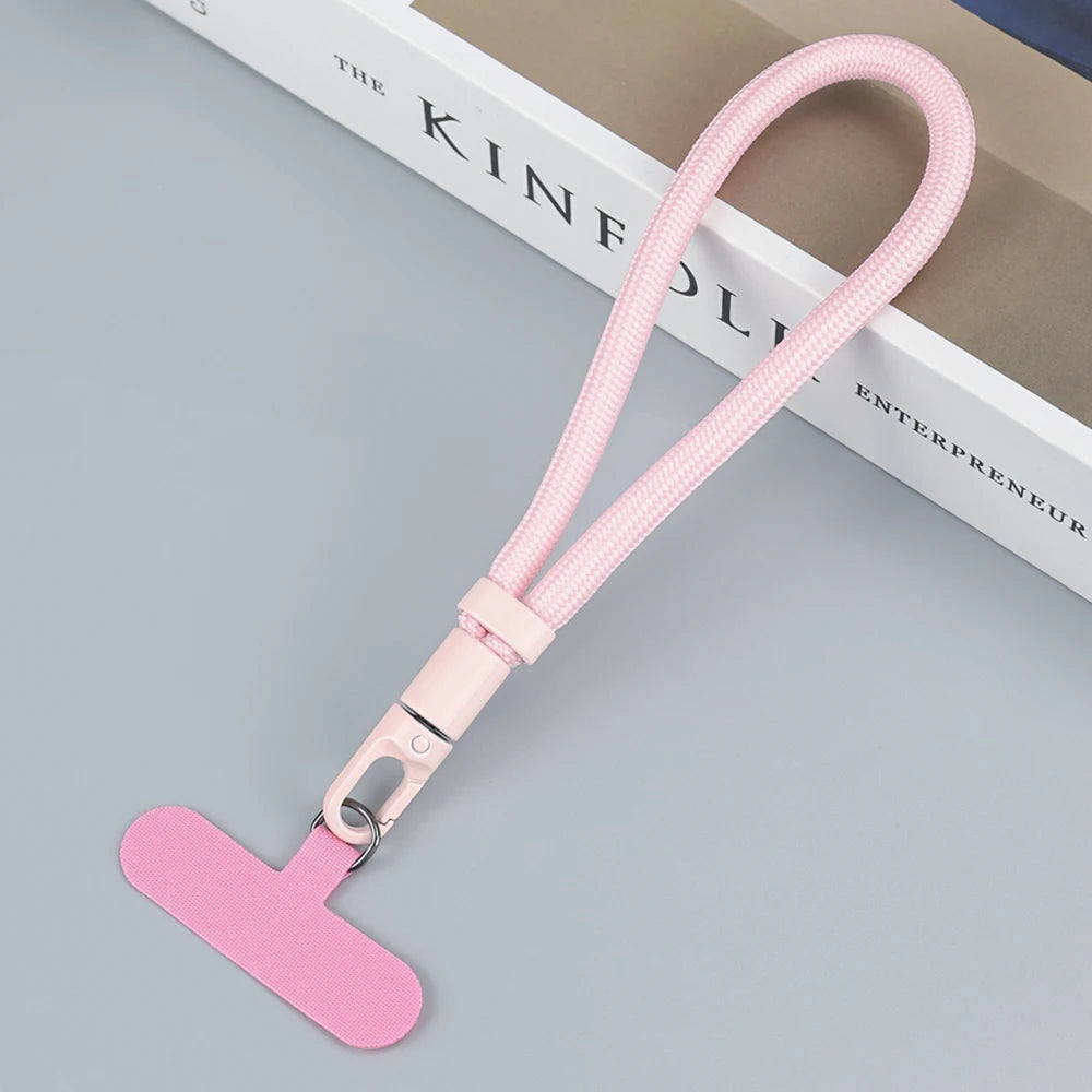 Adjustable Anti-Loss Phone Lanyard Strap – Self-Locking Design with Stainless Steel Clips | Universal Wrist &amp; Neck Rope