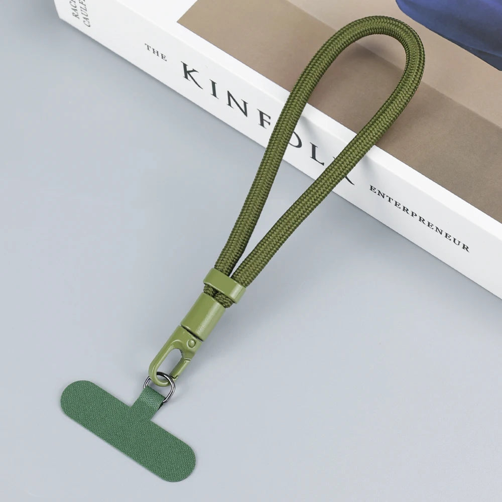 Adjustable Anti-Loss Phone Lanyard Strap – Self-Locking Design with Stainless Steel Clips | Universal Wrist &amp; Neck Rope