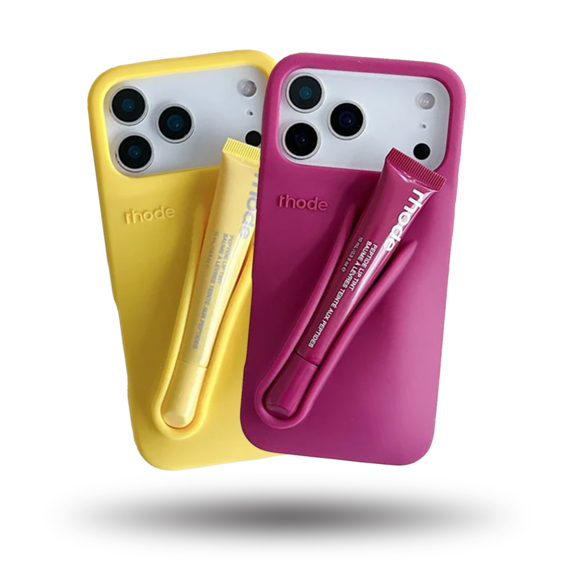 Lip Gloss Holder Phone Case – Stylish Silicone Case with Built-In Lip Balm Slot | Fits iPhone Models