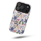 Floral Tough Magnetic Phone Case, Durable Phone Cover, Stylish Phone Accessory, magsafe, Vivid Floral Design