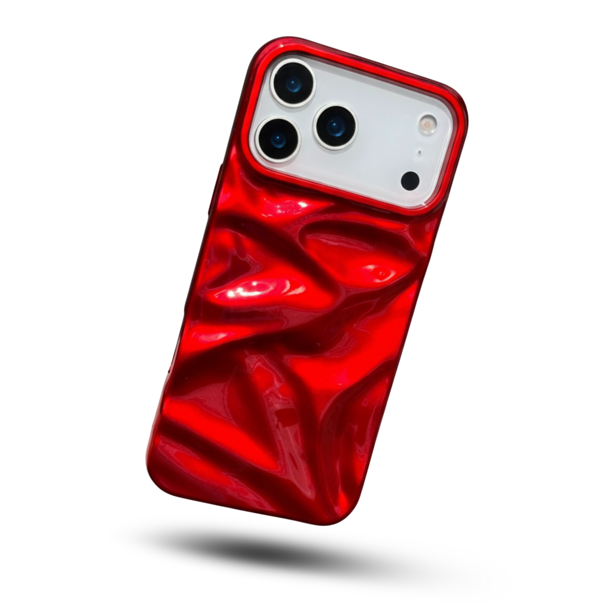 3D Pleated Glossy Soft TPU Case – Bold Style, Everyday Protection