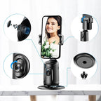 360° Auto Tracking Smart Phone Holder – AI Face Tracking & Gesture Control