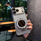 Glam Sparkle Phone Case with built in mirror