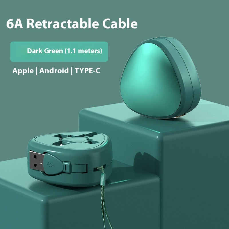 3-in-1 Telescopic Fast Charging Cable – Compact & Travel Friendly